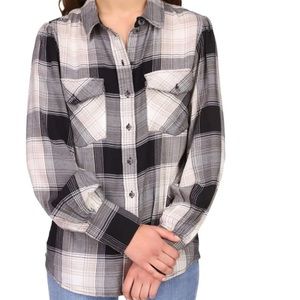 Sanctuary Women’s Boyfriend Plaid Shirt